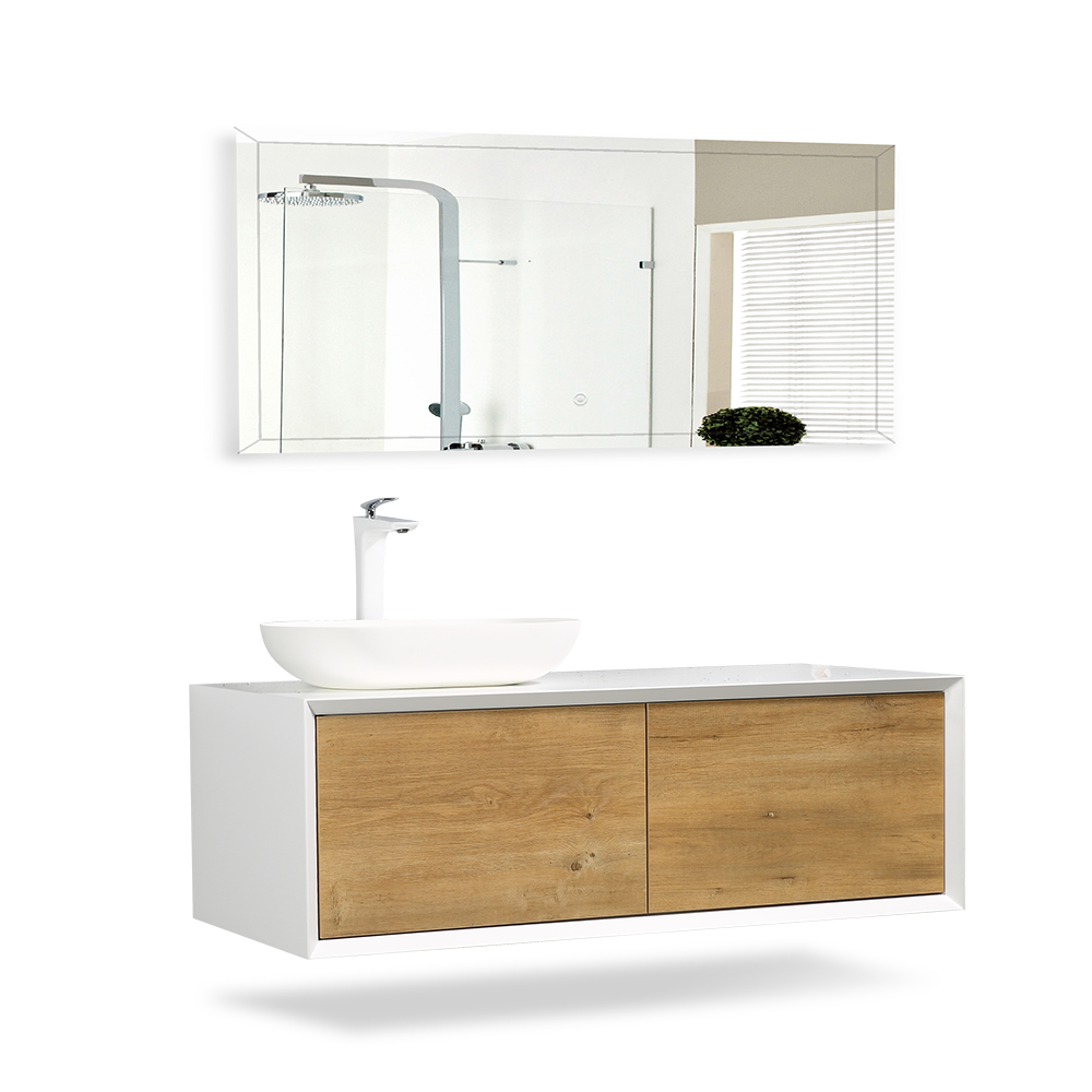 Tona Fiona 48 Floating Vanity Fumed Oak White