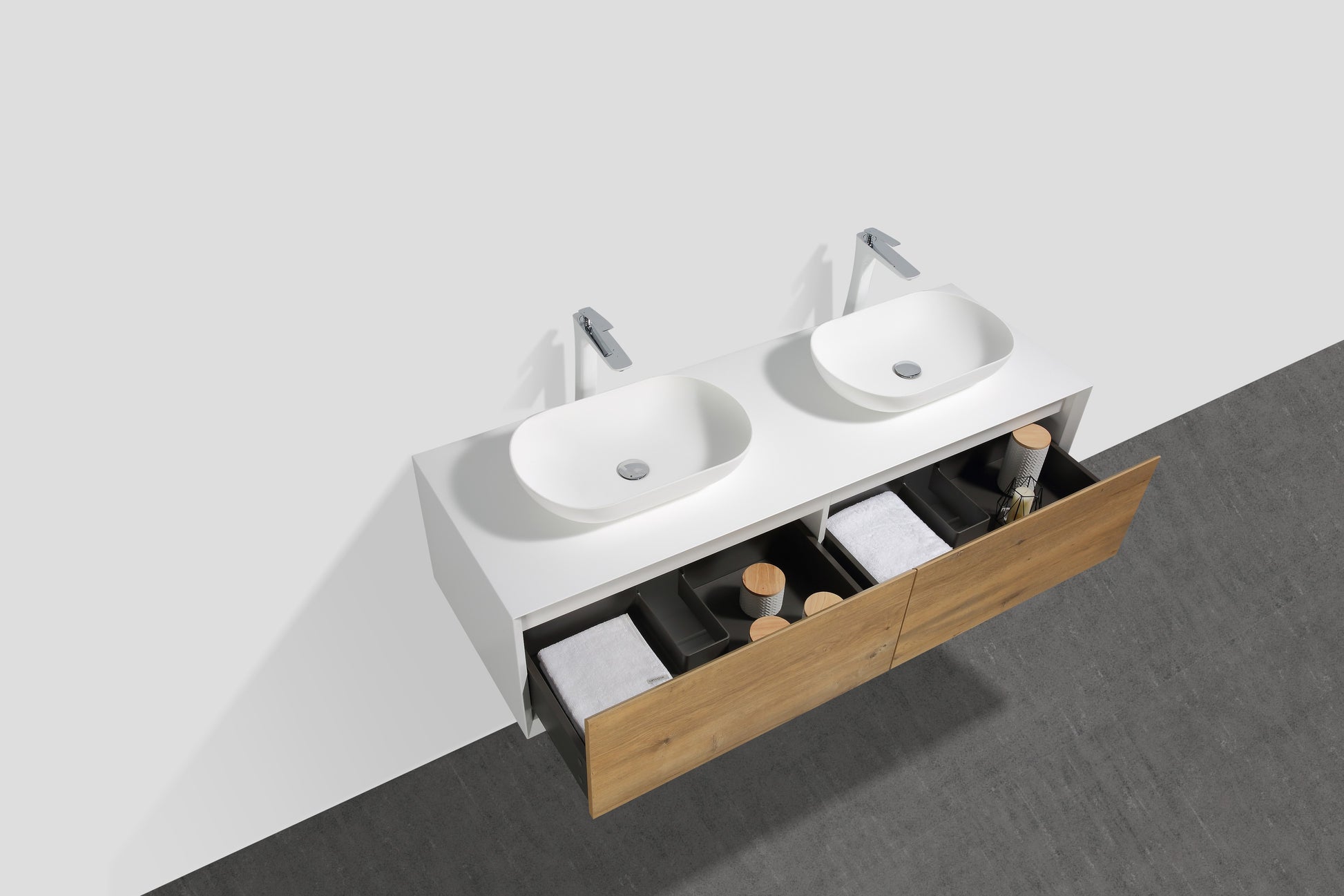 Tona Fiona Floating Vanity Side Profile View