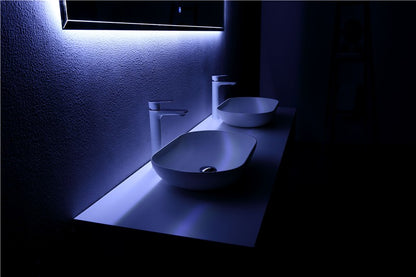 Tona Fiona Floating Vanity Fumed Oak Finish