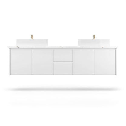 Gilded Double Bath Floating Vanity