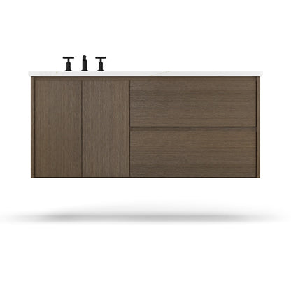 Gilded Single Left/Right Bath Floating Vanity