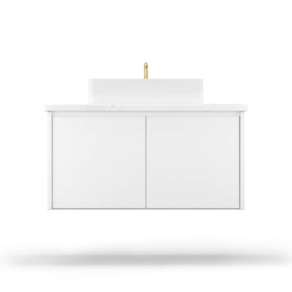 Gilded Single Bath Floating Vanity