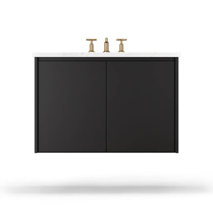 Gilded Single Bath Floating Vanity