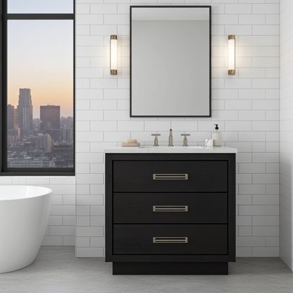 Vanderloc Avalon Three-Drawer Single Bath Vanity (Top and faucet not included)