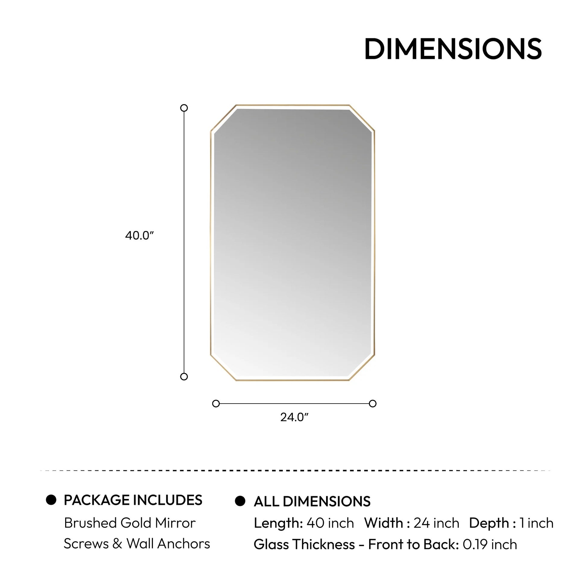 Vinnova Sabadell 24-inch bathroom vanity in Brushed Gold — view 10
