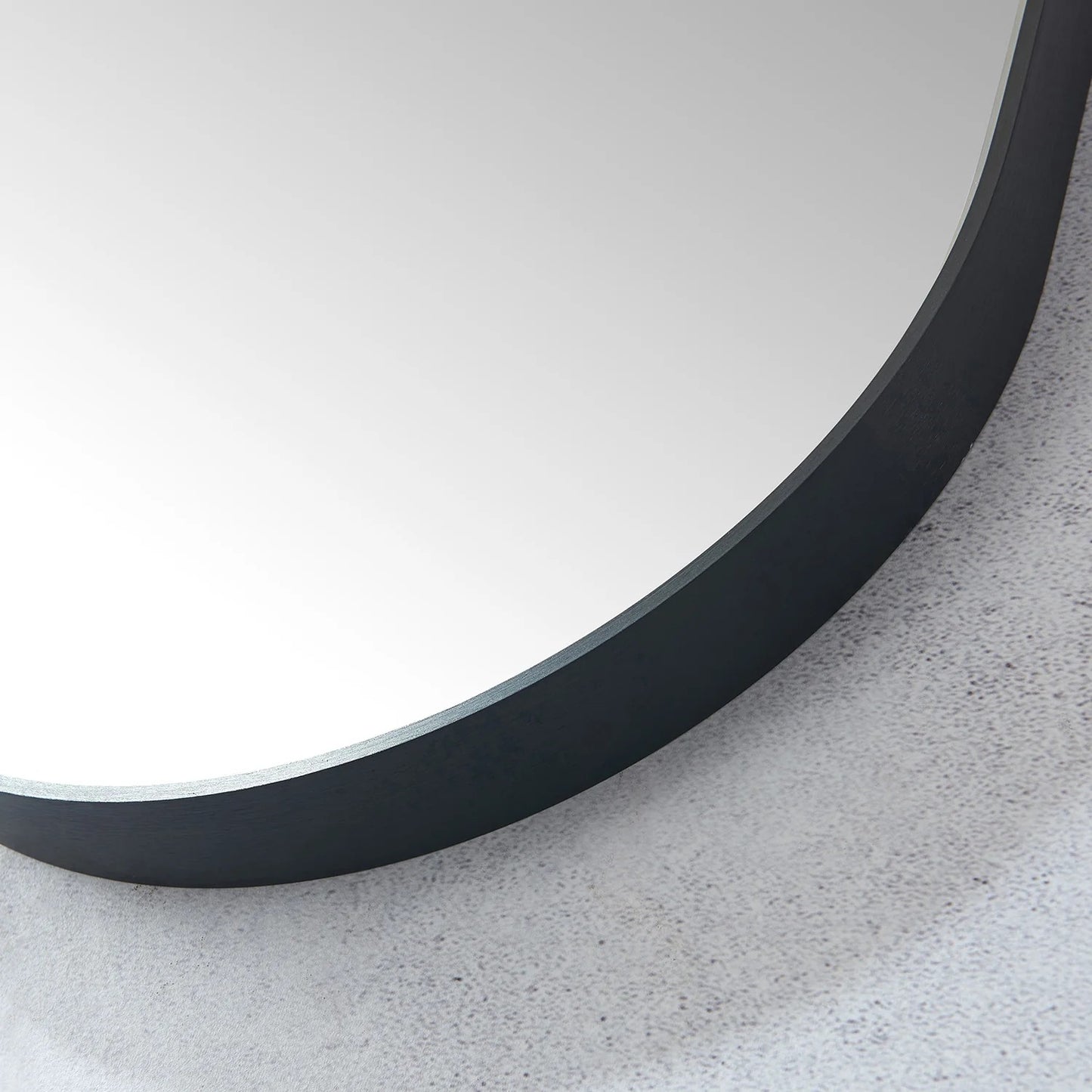Vinnova, Luarca 18 in. W x 48 in. H Oval Metal Wall Mirror in Brushed Black