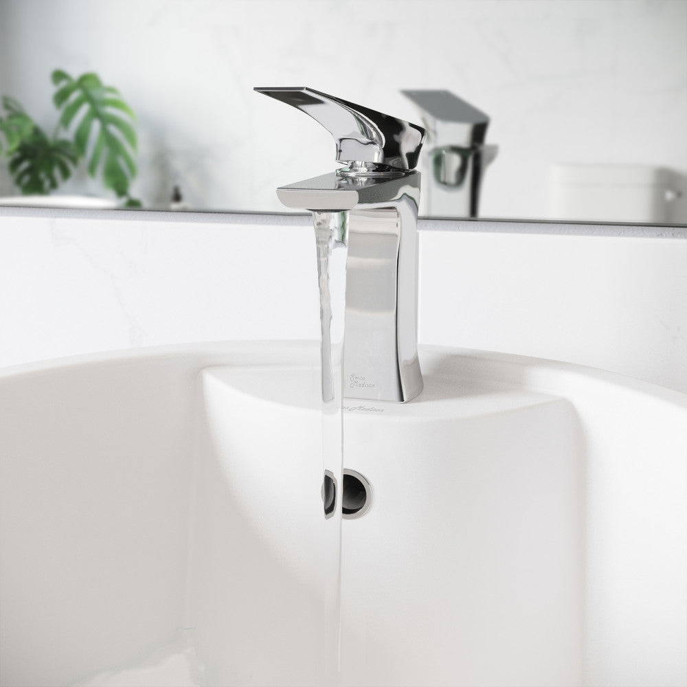 Swiss Madison Monaco single hole bathroom faucet in Chrome, SM-BF20C
