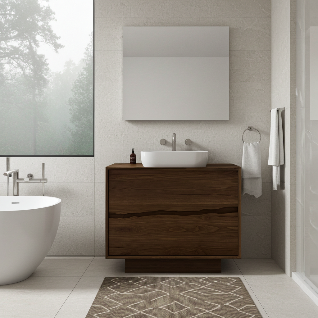 Vanderloc Ventura Two-Drawer Single Bath Vanity With Integrated Countertop