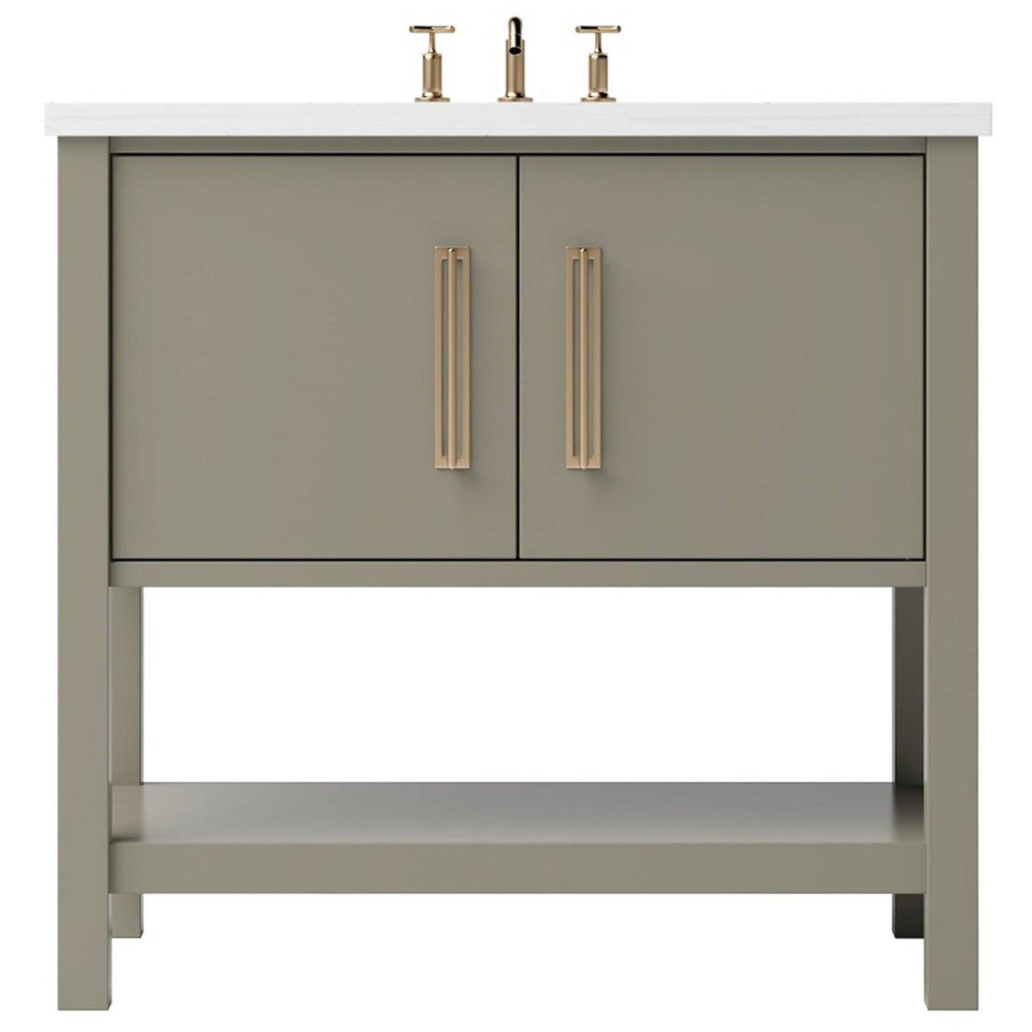 Vanderloc Kiawah Freestanding Luxury Bathroom Vanity | Single Sink | Solid Wood