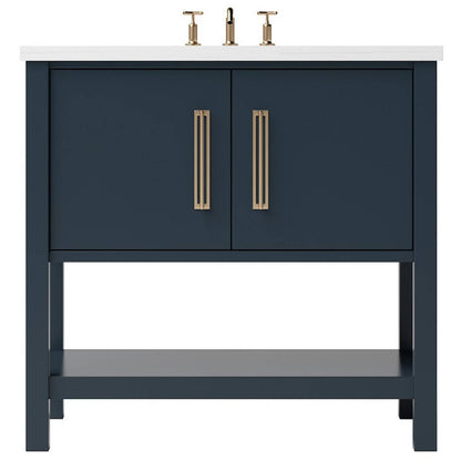Vanderloc Kiawah Freestanding Luxury Bathroom Vanity | Single Sink | Solid Wood