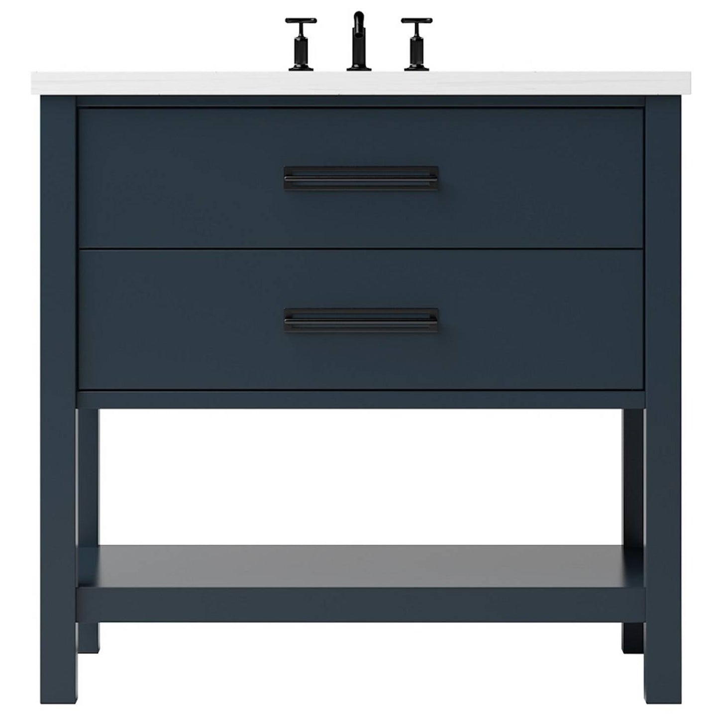 Vanderloc Kiawah Two-Drawer Single Bath Vanity — 30 Inch