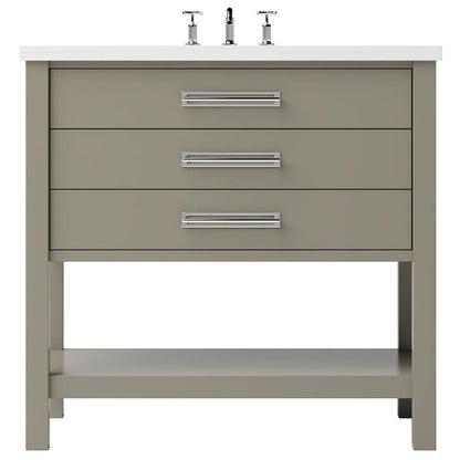 Vanderloc Kiawah Three-Drawer Single Bath Vanity — 36 Inch