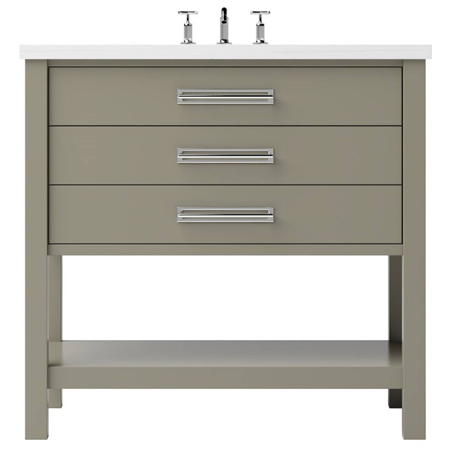 Vanderloc Kiawah Three-Drawer Single Bath Vanity — 42 Inch