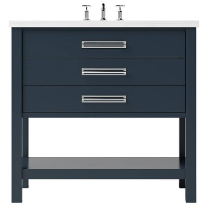 Vanderloc Kiawah Three-Drawer Single Bath Vanity — 30 Inch