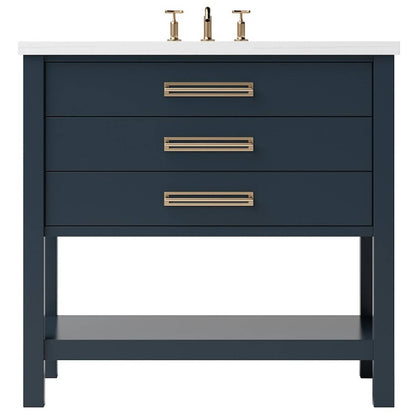 Vanderloc Kiawah Three-Drawer Single Bath Vanity — 42 Inch