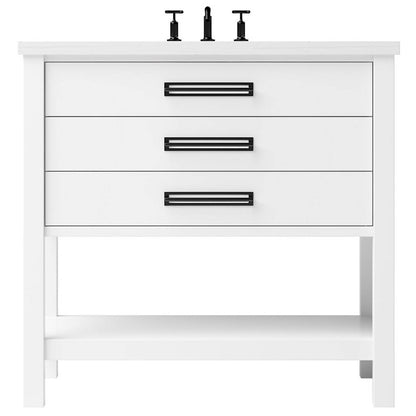 Kiawah Three-Drawer Single Bath Vanity