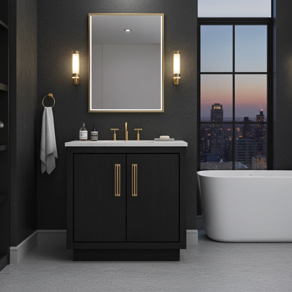 Vanderloc Avalon Single Bath Vanity (Top and Faucet Not Included)
