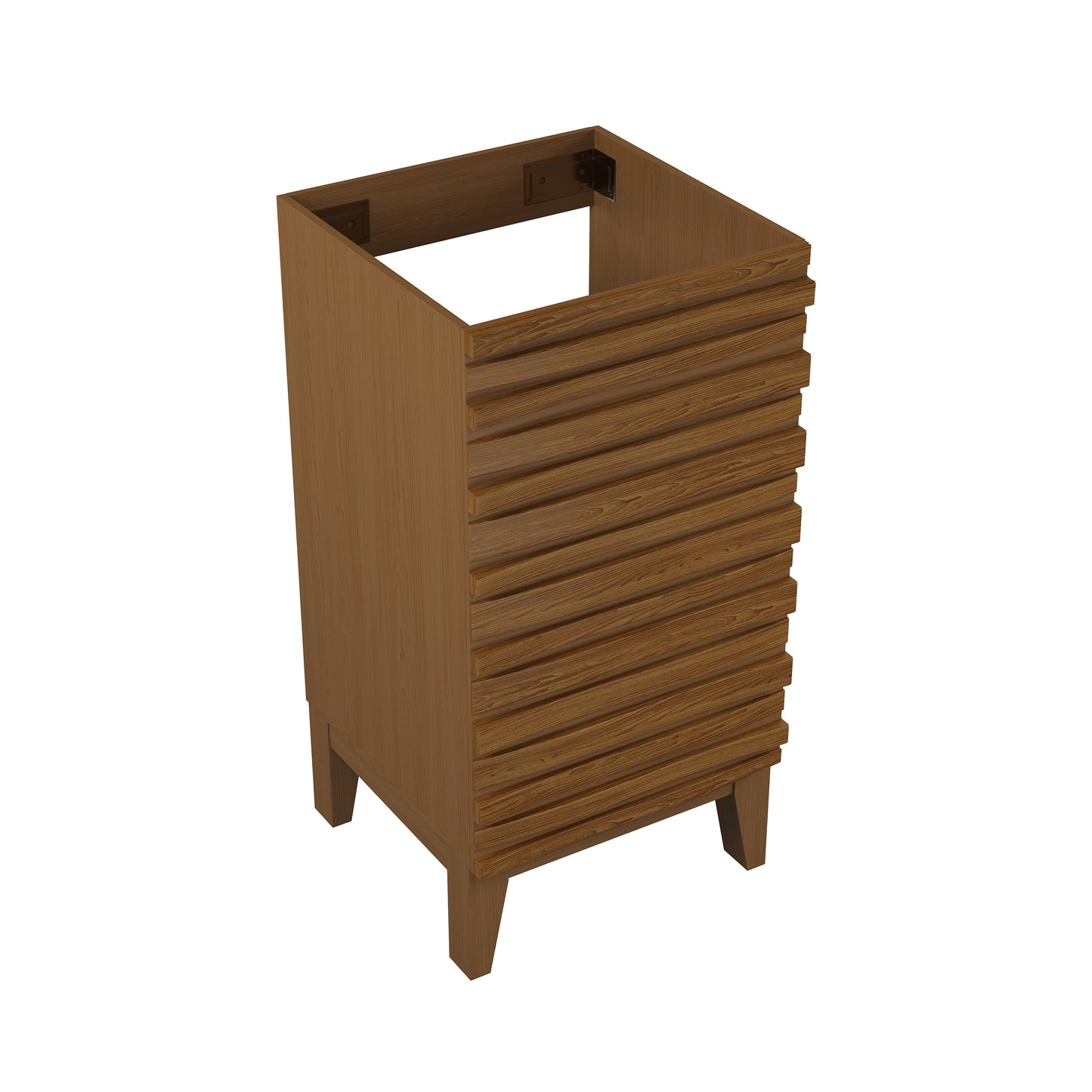 Swiss Madison, Cascade 18” Bathroom Vanity in Brown Oak- Cabinet Only
