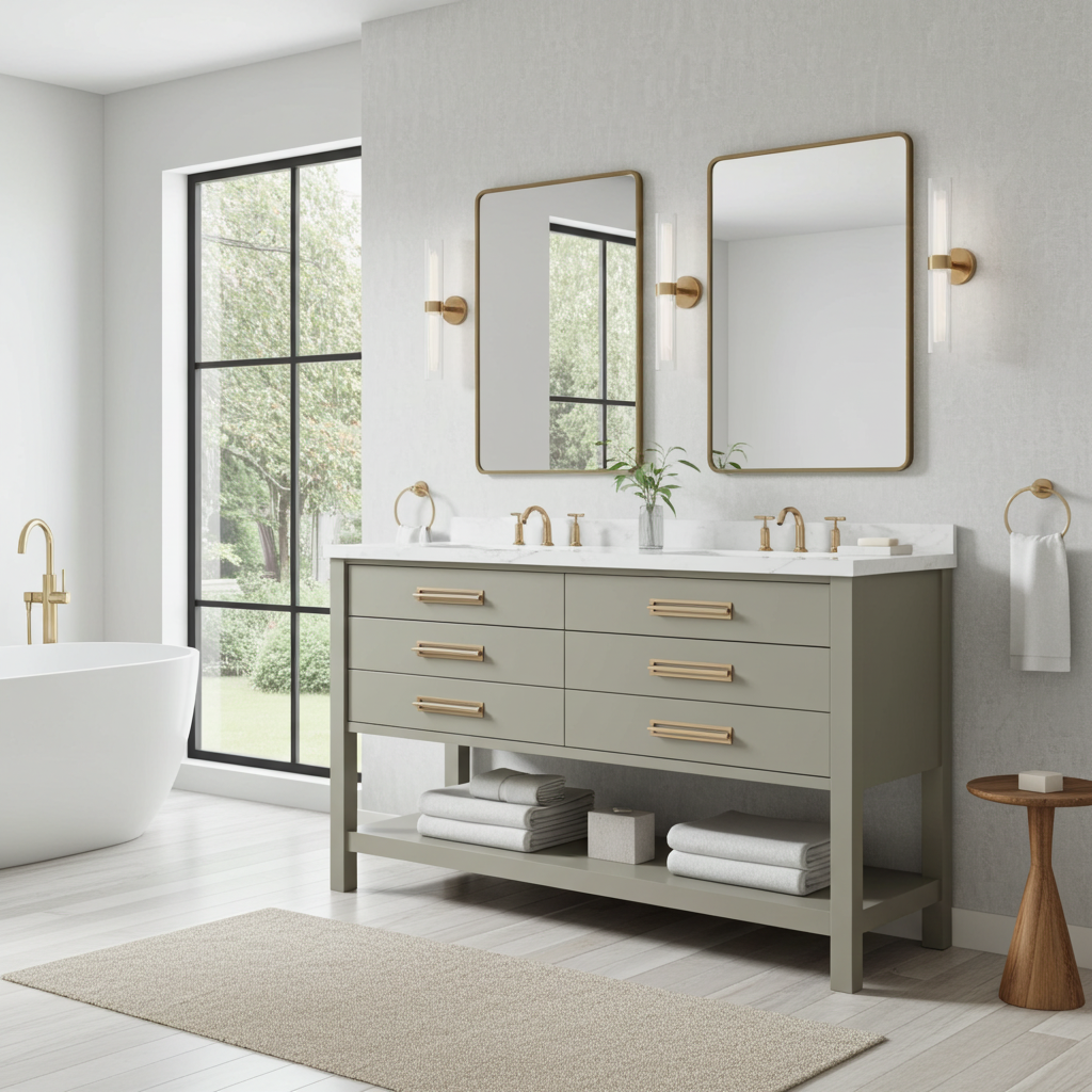 Vanderloc Kiawah Double Drawer Bath Vanity