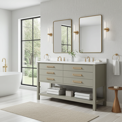 Vanderloc Kiawah Double Drawer Bath Vanity