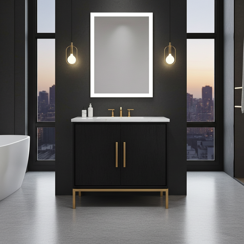 Vanderloc Rift White Oak Single Bath Vanity