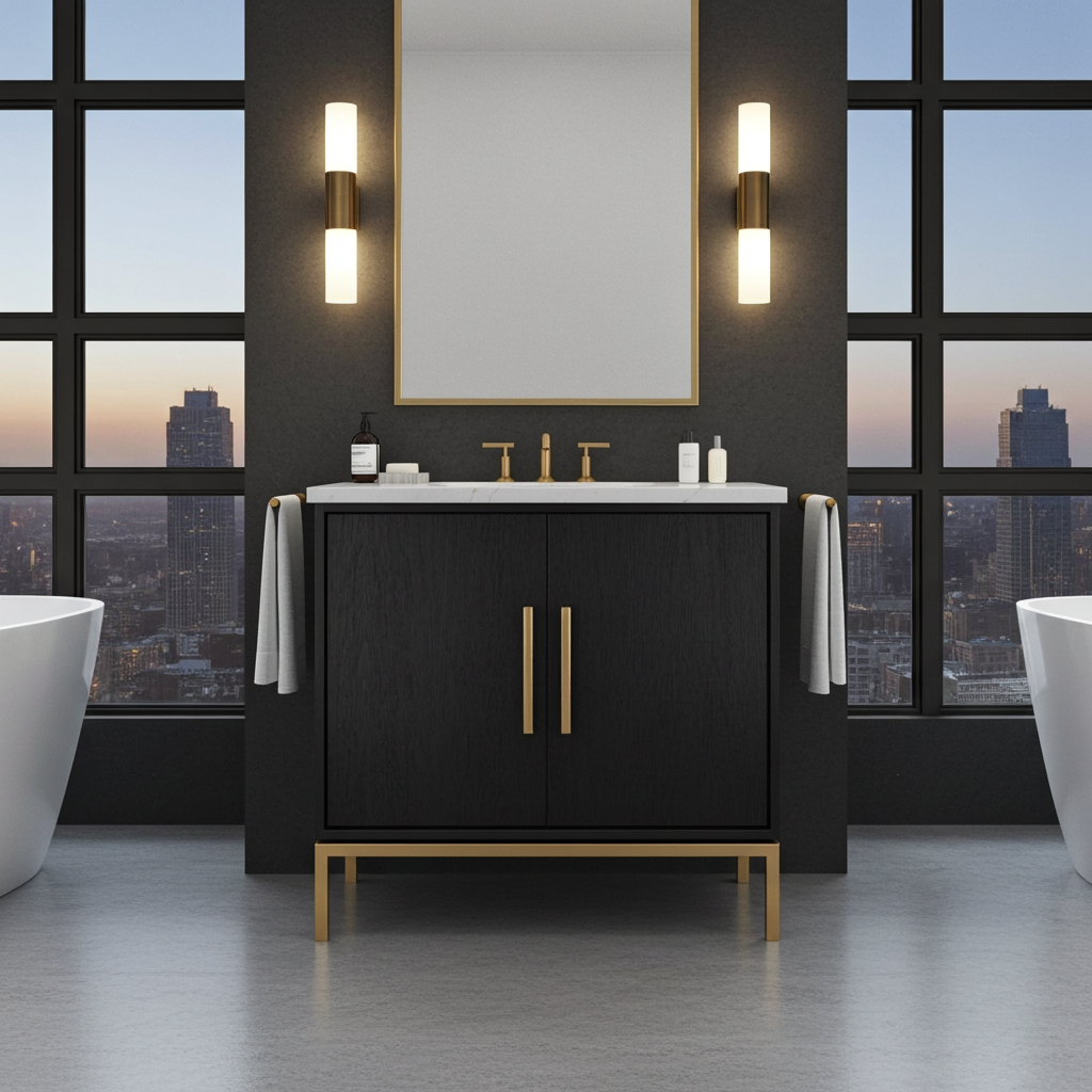 Vanderloc Rift White Oak Single Bath Vanity
