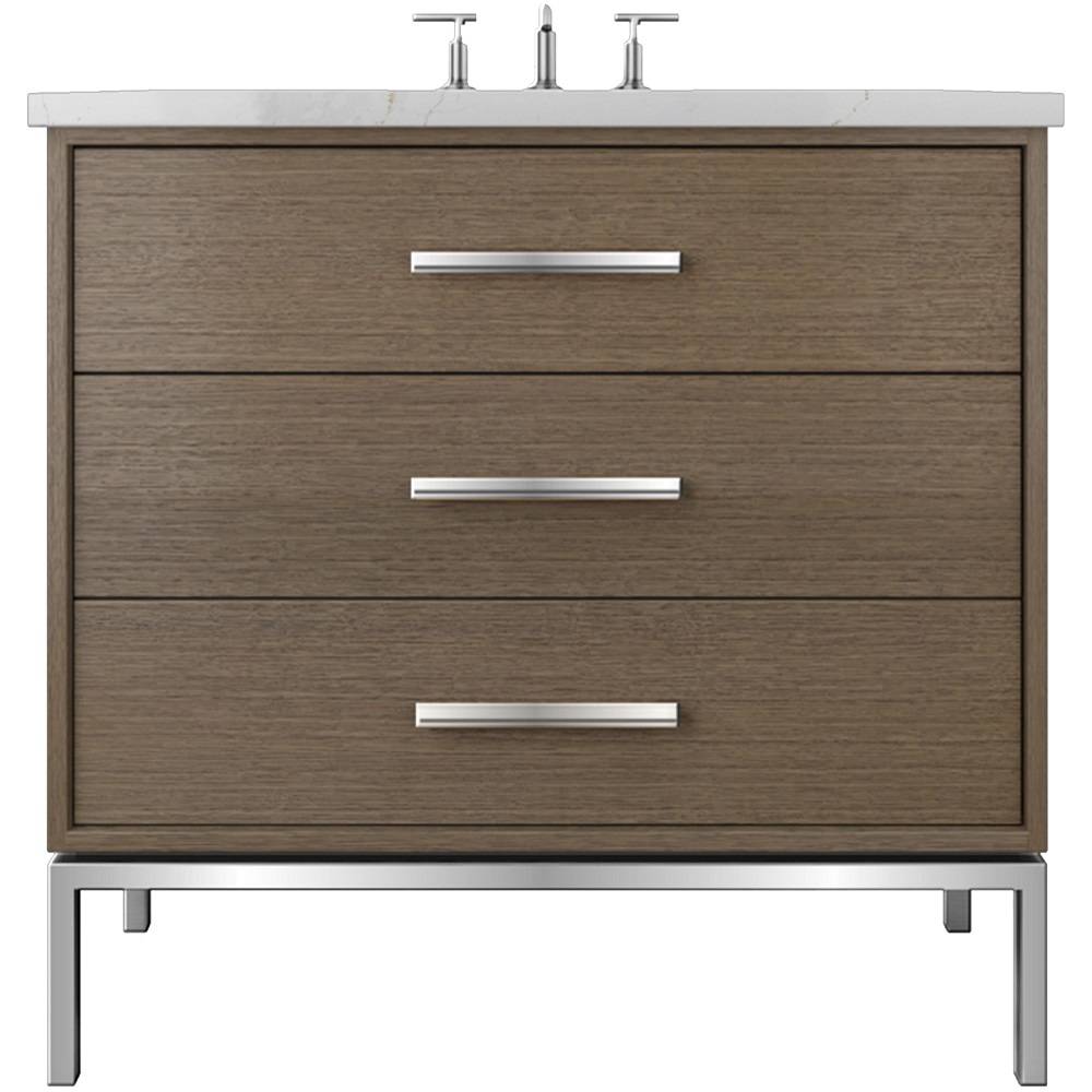 Rift White Oak Three-Drawer Single Bath Vanity