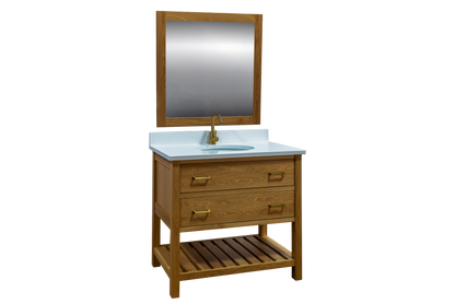 Trusty Wood Studio Bathroom Vanity 36" with Two Drawers