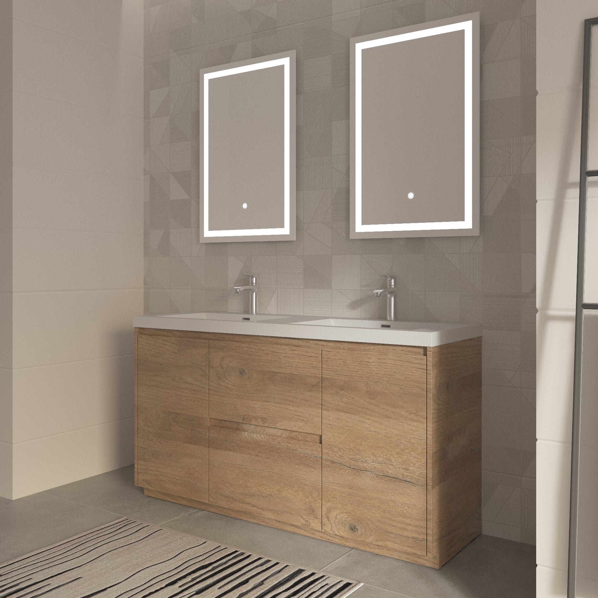 Tona Angela-T freestanding bathroom vanity front view