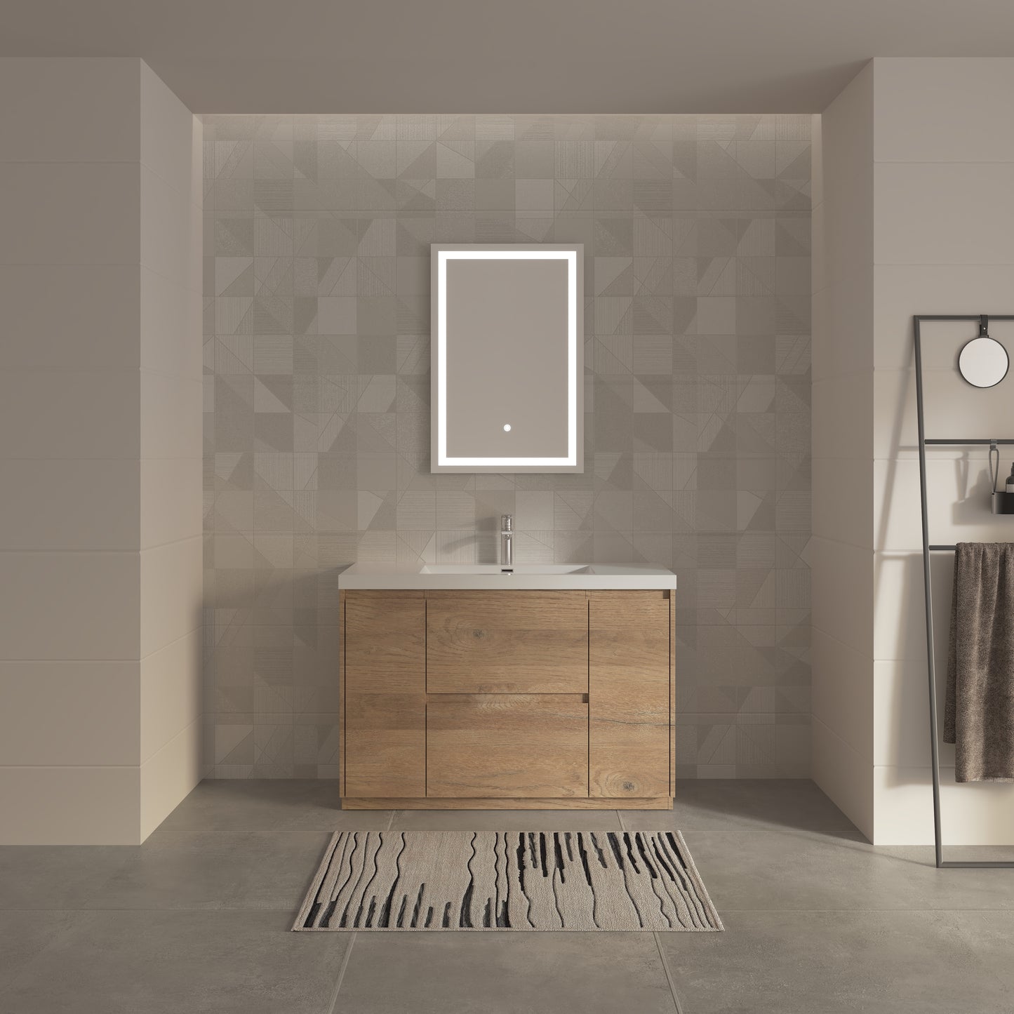 Tona Angela-T vanity in contemporary bathroom