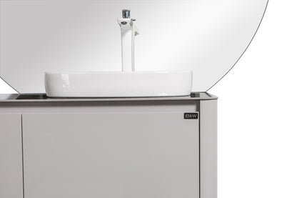 Tona BOVA Floating Bathroom Vanity in Ash Gray