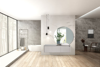 Tona BOVA Floating Bathroom Vanity in Ash Gray