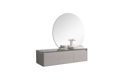 Tona BOVA Floating Bathroom Vanity in Ash Gray