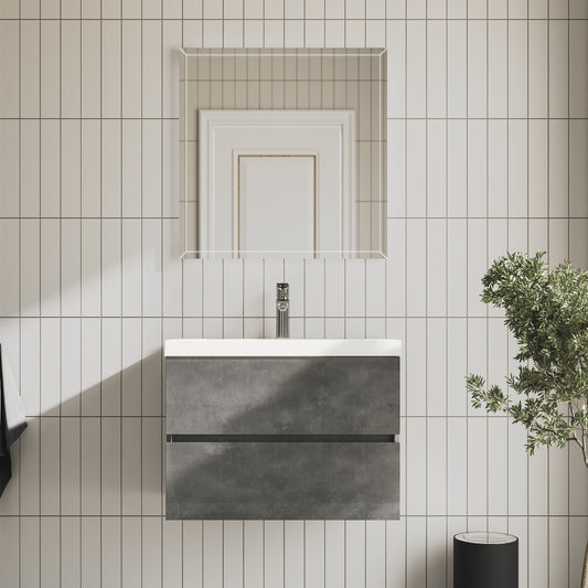 Tona Edi wall-mounted vanity cabinet angle view