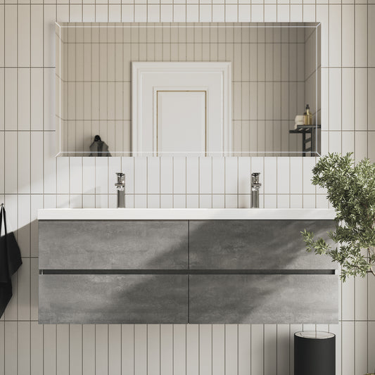 Tona Edi vanity with basin installed view