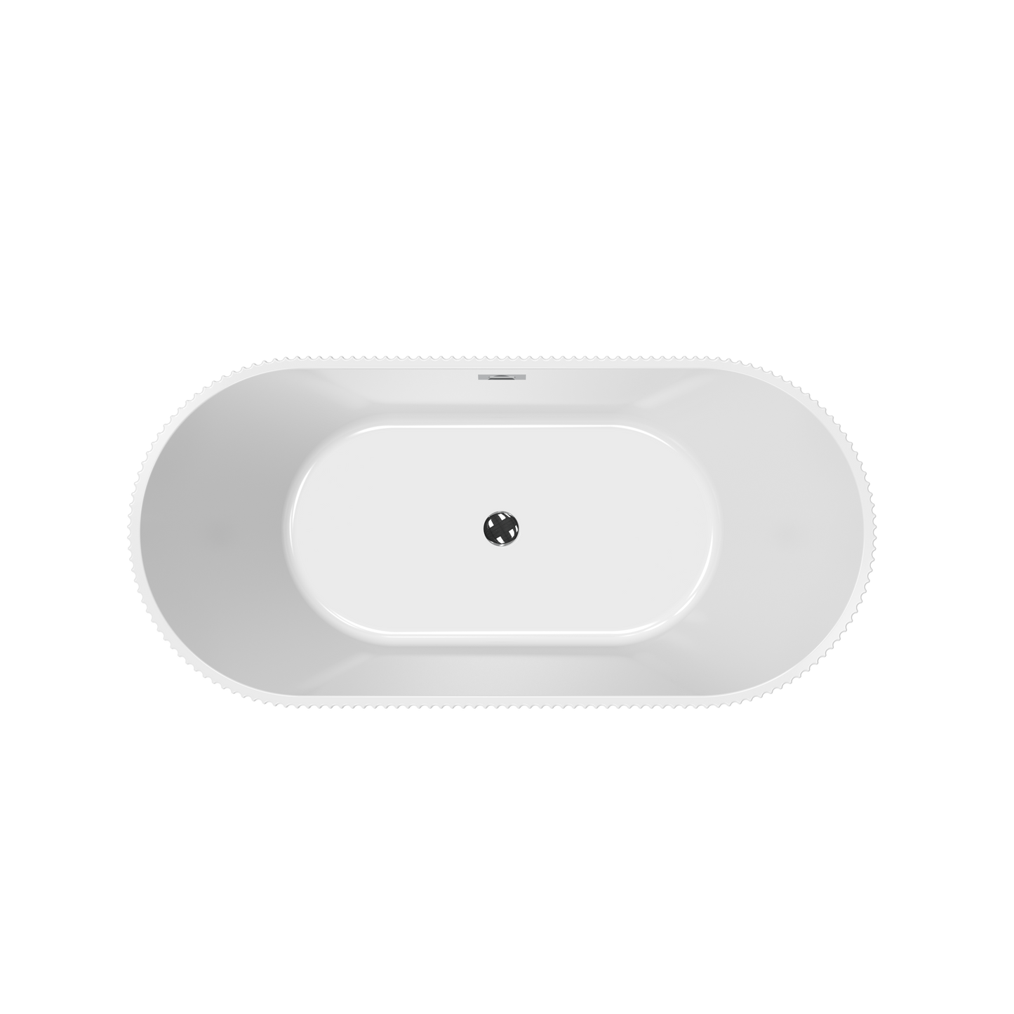 Tona Harp 67-Inch Freestanding Bathtub in White