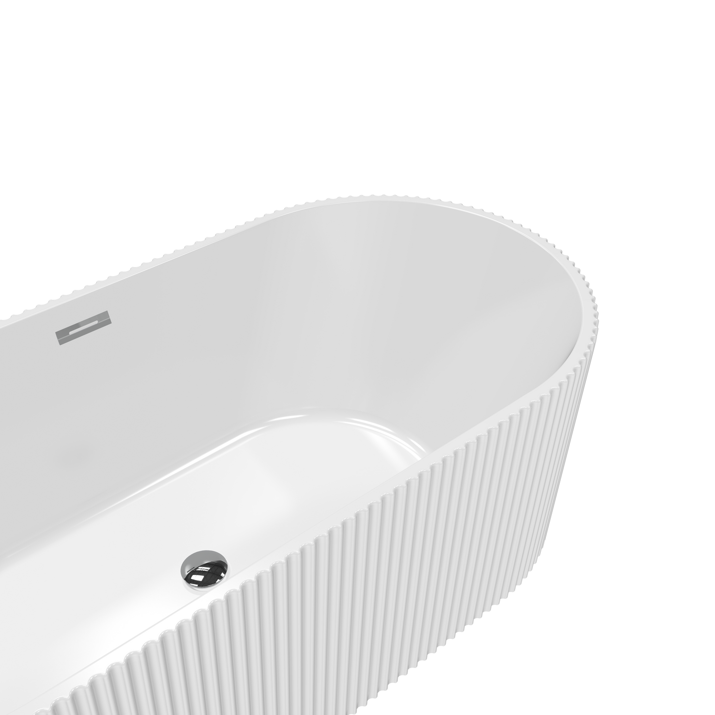 Tona Harp 67-Inch Freestanding Bathtub in White
