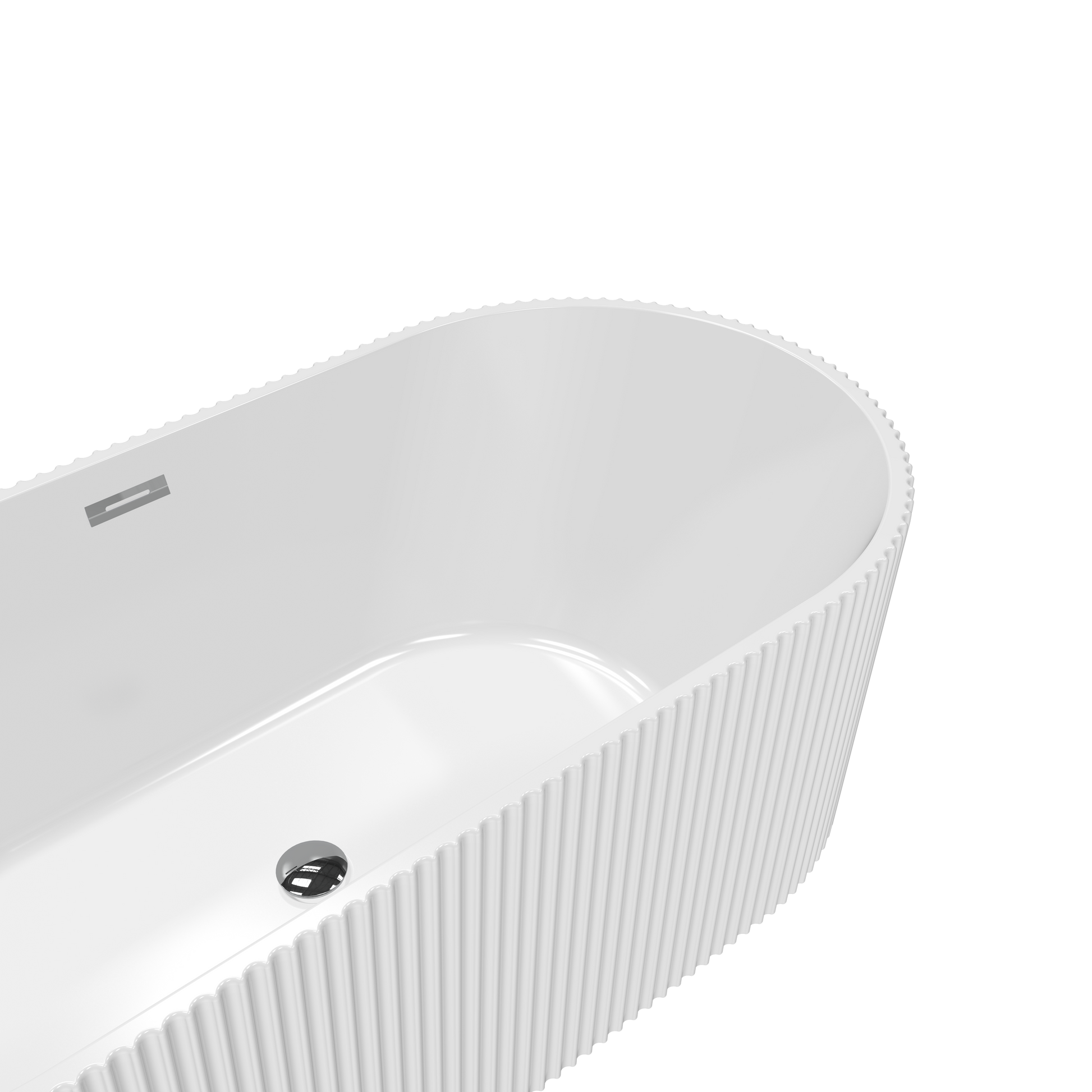 Tona Harp 67-Inch Freestanding Bathtub in White