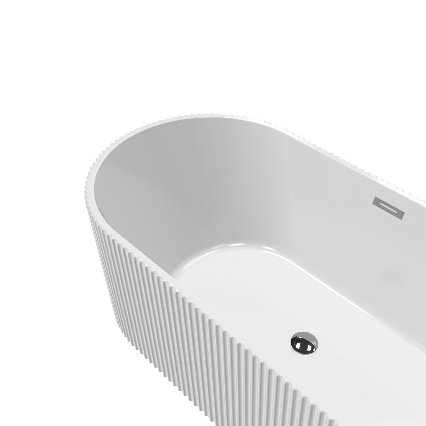 Tona Harp 67-Inch Freestanding Bathtub in White