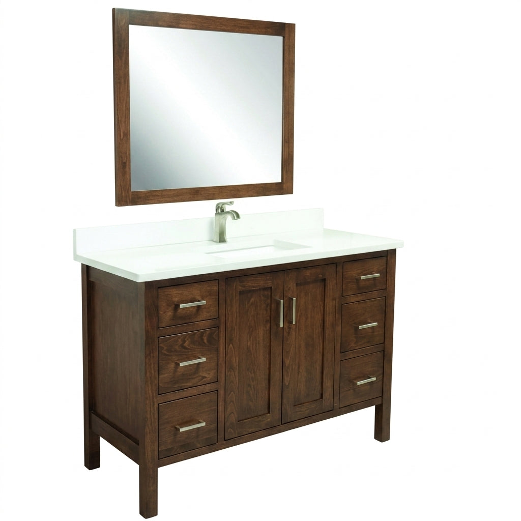 trusty-wood-california-bathroom-vanity-42-with-two-doors-and-six-drawers OCS-112