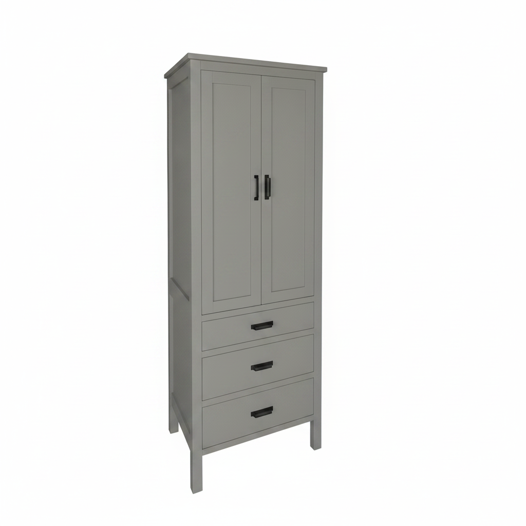 trusty-wood-california-18-linen-cabinet-with-one-door-and-three-drawers SW-2850
