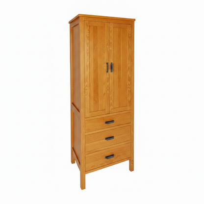 trusty-wood-designer-series-27-linen-cabinet-with-two-doors-and-three-drawers OCS-101