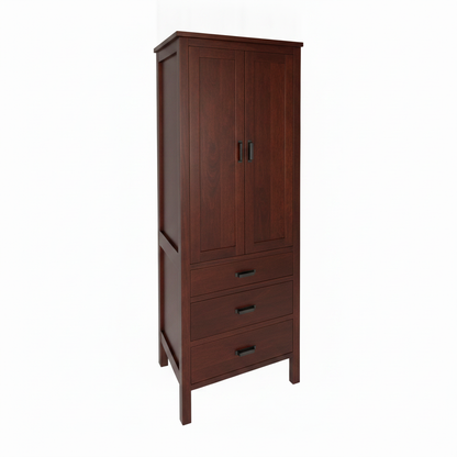 trusty-wood-designer-series-24-linen-cabinet-with-two-doors-and-three-drawers OCS-106