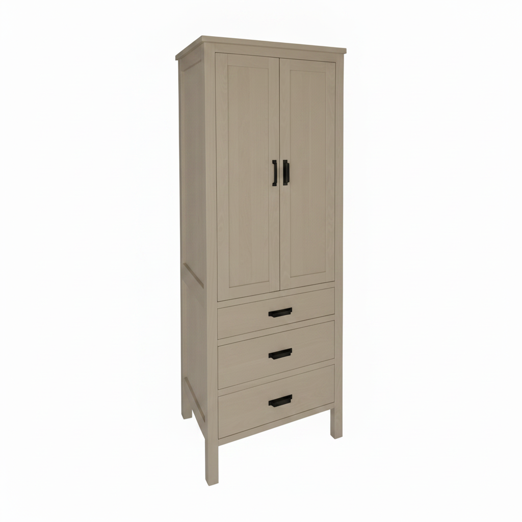 trusty-wood-designer-series-27-linen-cabinet-with-two-doors-and-three-drawers OCS-132
