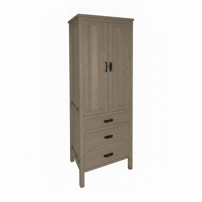 trusty-wood-designer-series-24-linen-cabinet-with-two-doors-and-three-drawers OCS-135