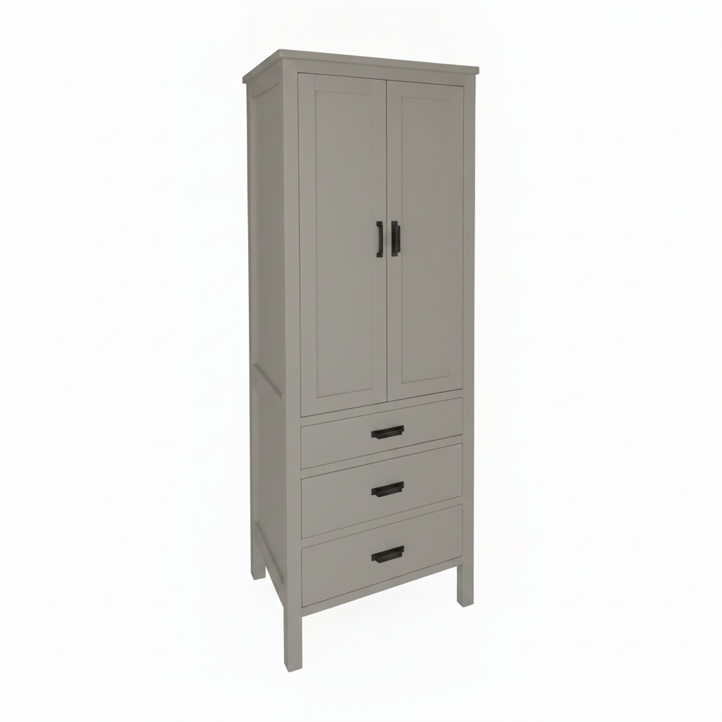 trusty-wood-designer-series-15-linen-cabinet-with-one-door-and-three-drawers SW-7016