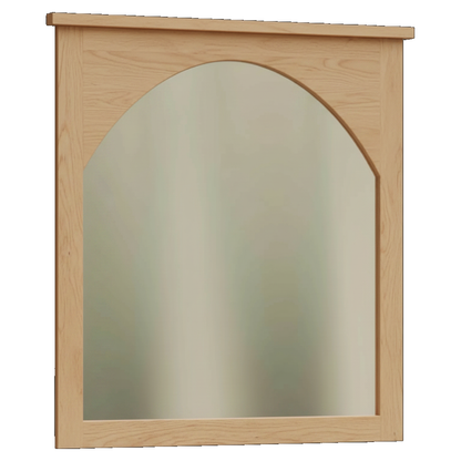 Trusty Wood Atlanta mirror rendered in Brown Maple finish, rendering, actual wood/finish may vary