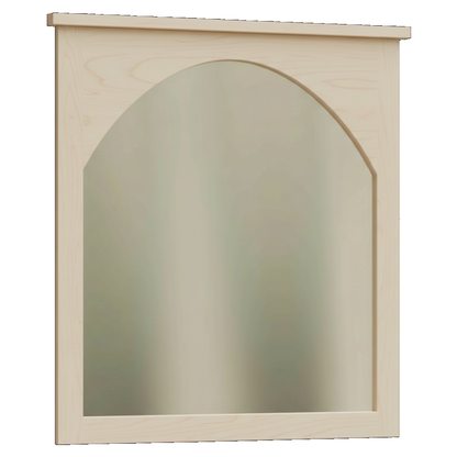 Trusty Wood Atlanta mirror rendered in Hard Maple finish, rendering, actual wood/finish may vary
