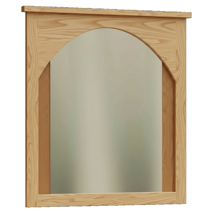 Trusty Wood Atlanta mirror rendered in Hickory finish, rendering, actual wood/finish may vary