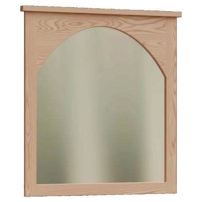Trusty Wood Atlanta mirror rendered in Red Oak finish, rendering, actual wood/finish may vary